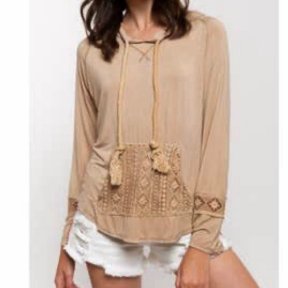 POL hooded pullover